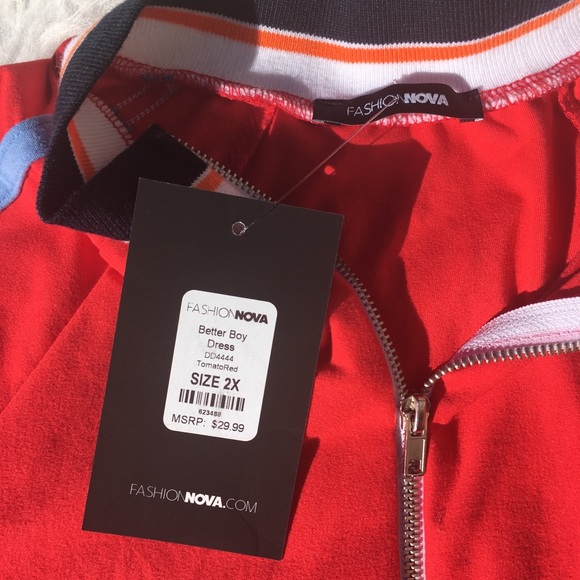 Fashion Nova Better Boy Dress-Tomato - Picture 5 of 5